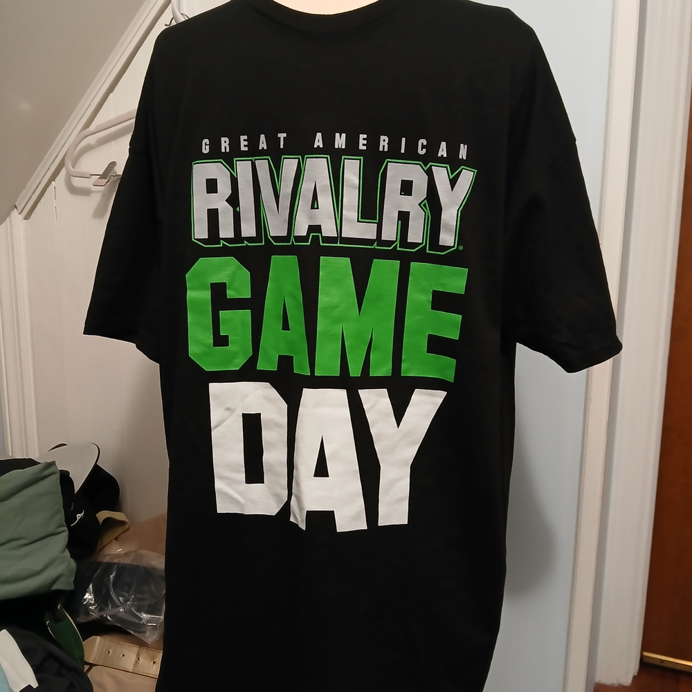 Gildan Great American Rivalry T-Shirt - Black, Green, and White